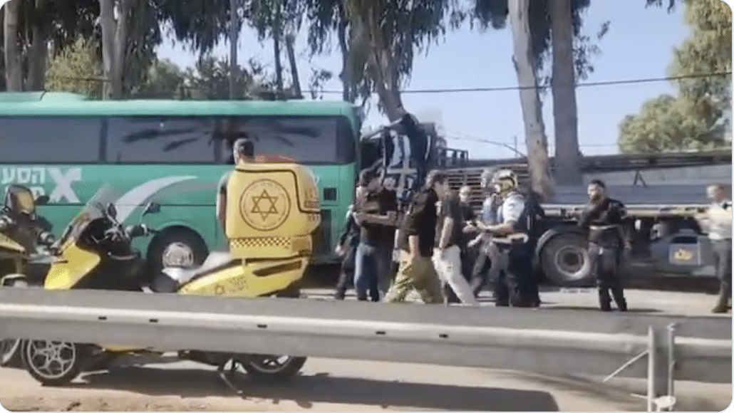 Truck rams bus near Tel Aviv causing dozens of casualties